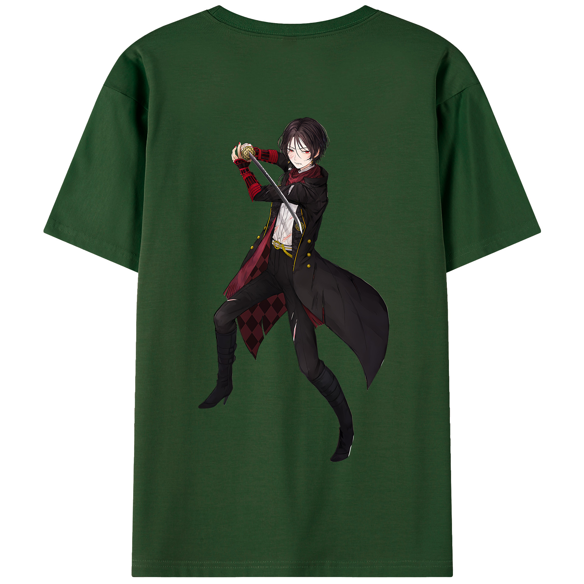 （画像用） 刀剣乱舞 Touken Ranbu 綿100％半袖Tシャツ（背面プリント）